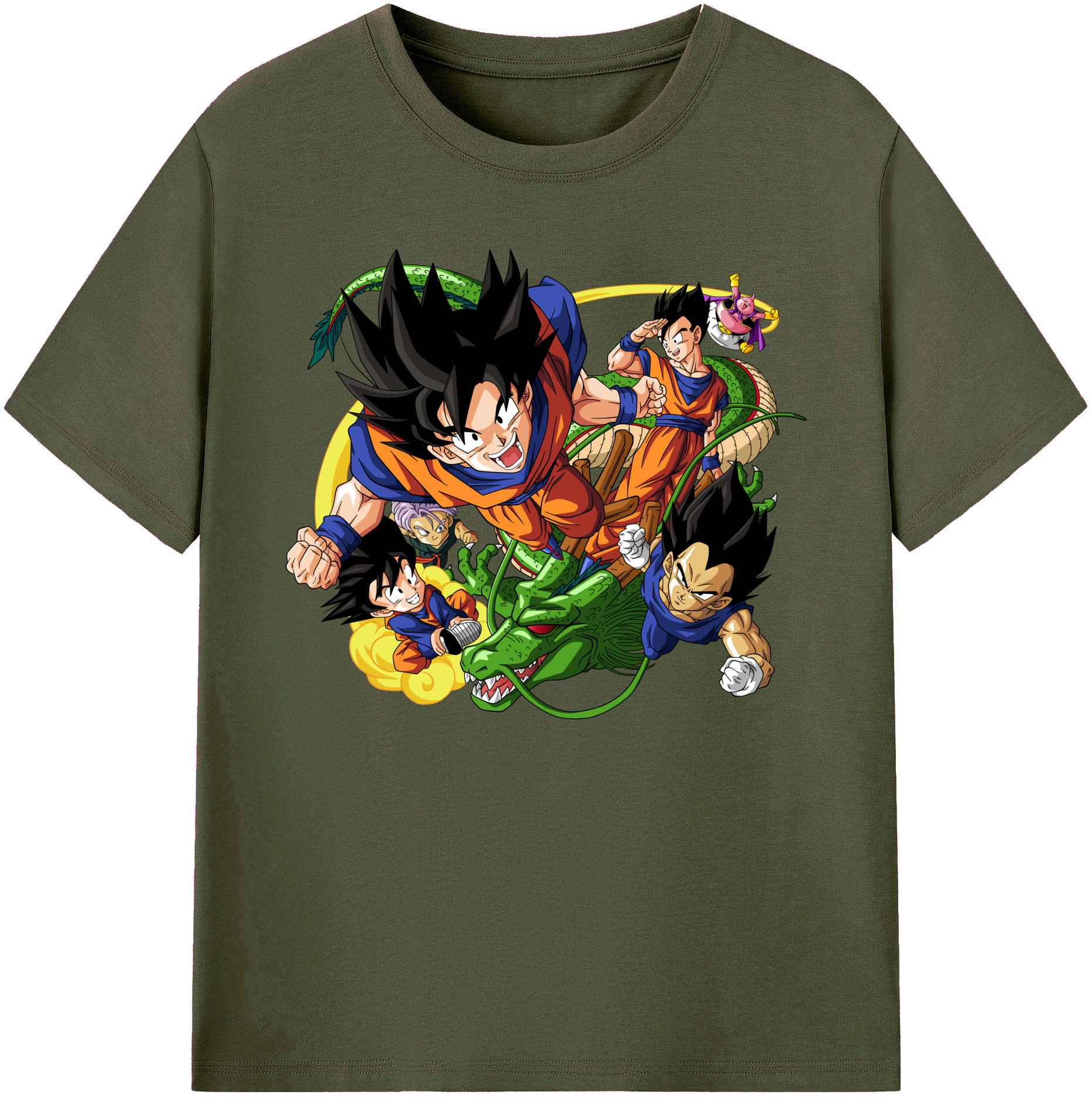 （画像用） ドラゴンボール DRAGON BALL 綿100％ メンズ半袖Tシャツ｜肌触りやわらか＆通気性